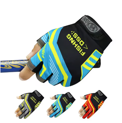 Three Fingers Cut Fishing Gloves