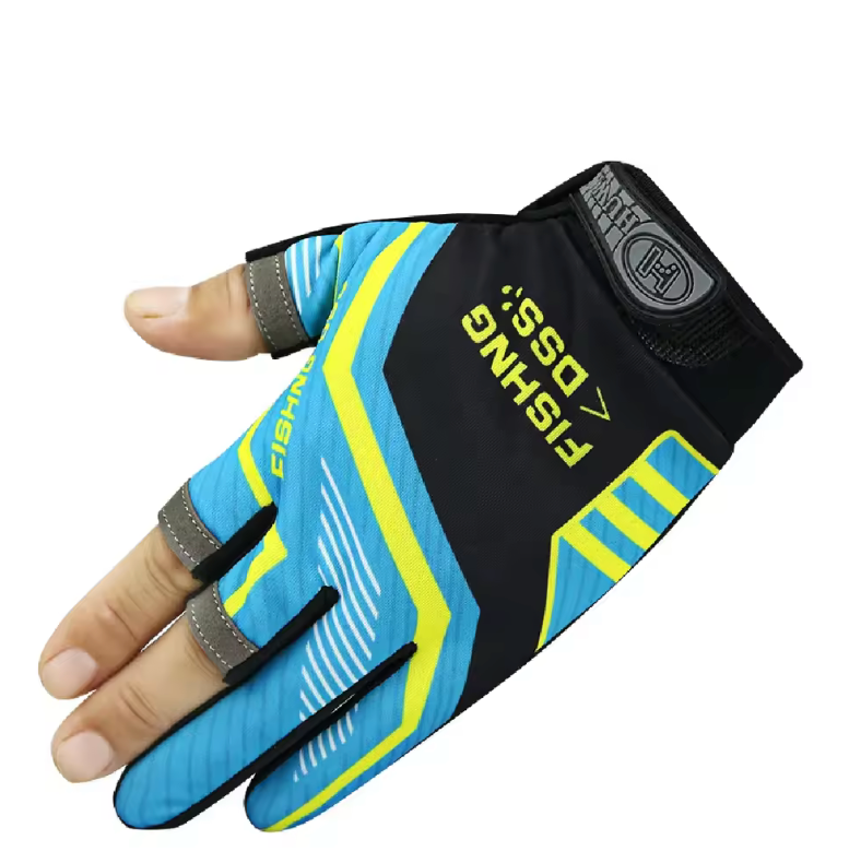 Three Fingers Cut Fishing Gloves