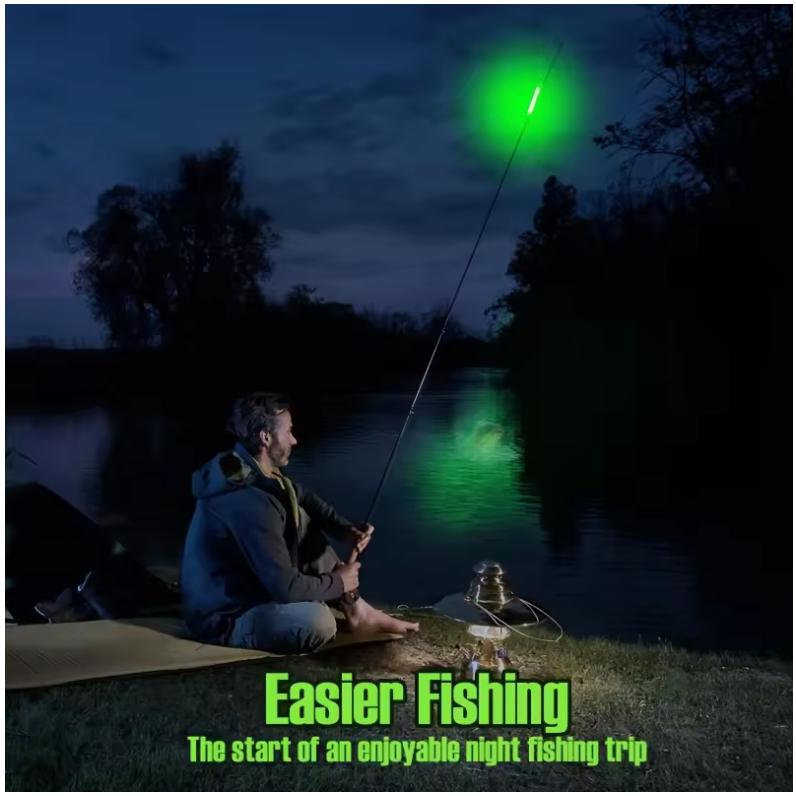 40pcs/Set Night Fishing Luminous Sticks with Accessories, 30pcs Glow Stick and 10pcs Glow Clip Kit