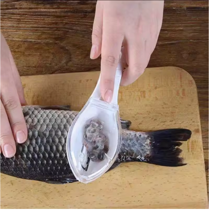 “Fish Scale Scraper & Skin Brush – Quick Clean Seafood Tool”
