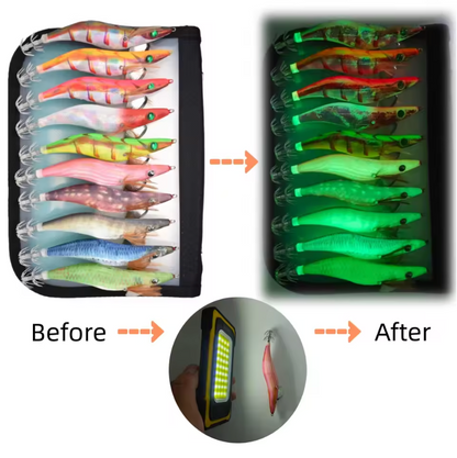 10pcs Luminous Squid Jig Fishing Lures Squid bait - Glow-in-the-Dark, Ideal for Sea & Boat Fishing